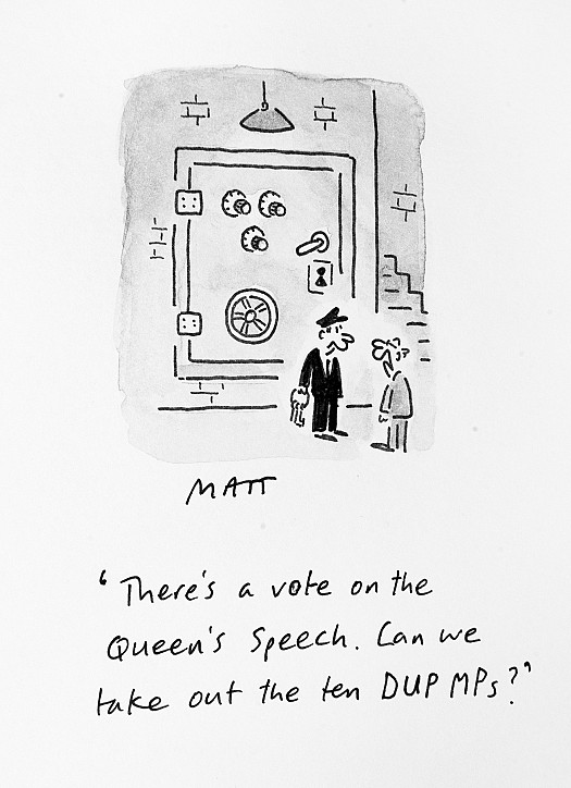 There's a Vote On the Queen's Speech. Can We Take Out the Ten Dup Mps?