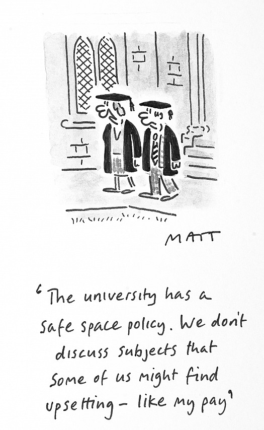 The University Has a Safe Space Policy. We Don't Discuss Subjects That Some of Us Might Find Upsetting - Like My Pay