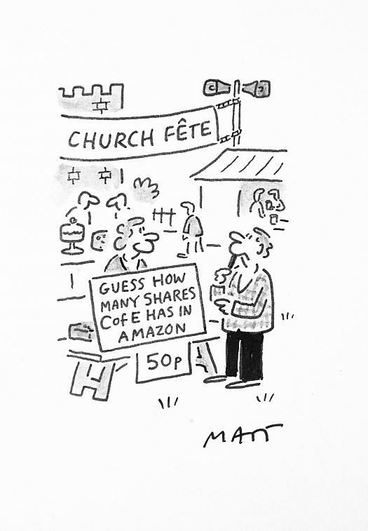 Church FeteGuess How Many Amazon Shares the C of E Has