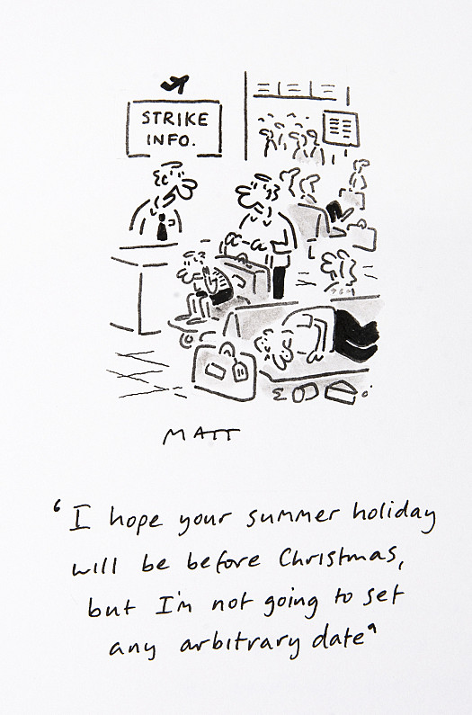 I hope your summer holiday will be before Christmas, but I'm not going to set any arbitrary date