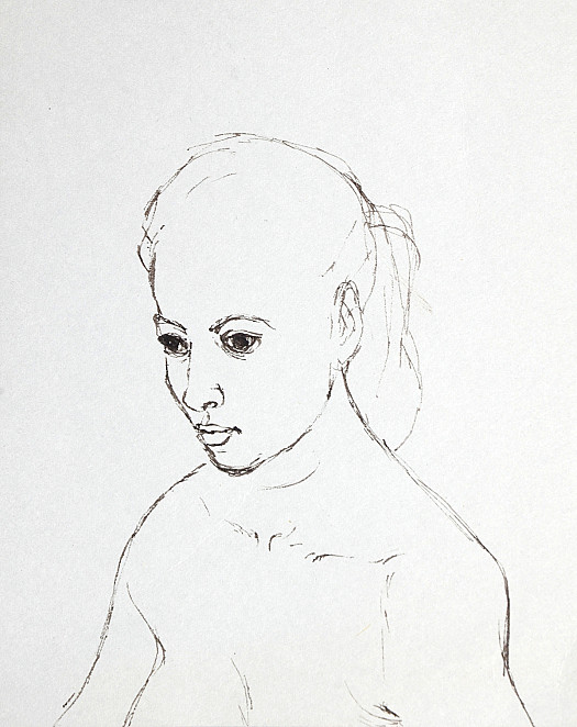 Young Woman Looking Down