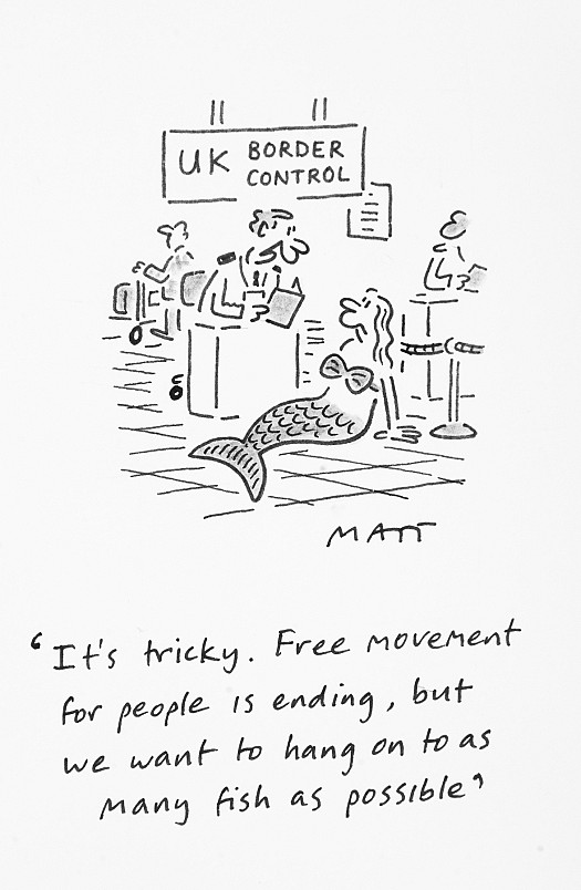 It's tricky. Free movement for people is ending, but we want to hang on to as many fish as possible.