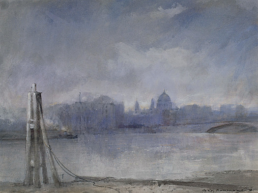 Mist On the Thames, London