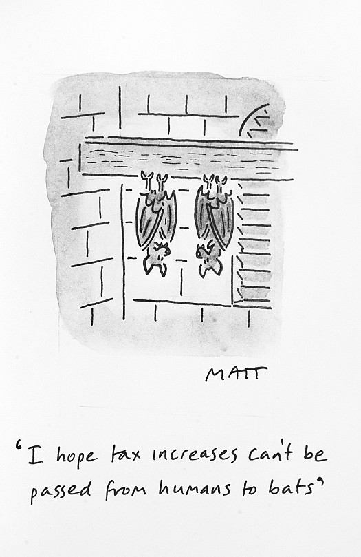 I hope tax increases can't be passed from humans to bats