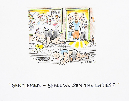 Gentlemen - Shall we join the ladies?