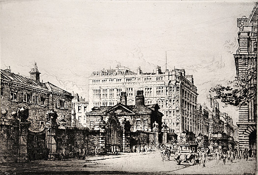 Piccadilly, with Devonshire House, Berkeley Hotel and the corner of the Ritz Hotel