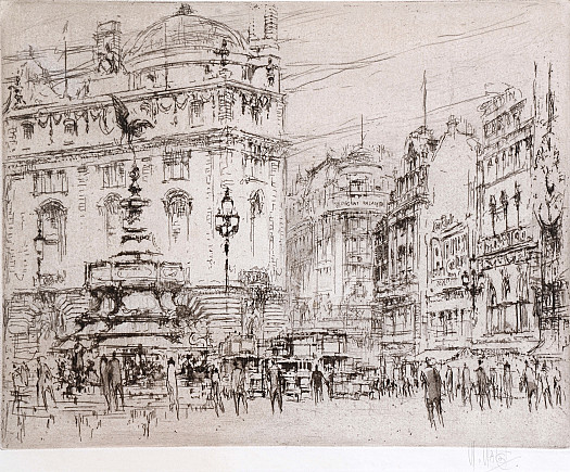 Piccadilly Circus and Glasshouse Street