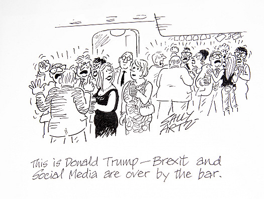 This is Donald Trump - Brexit and Social Media are over by the bar