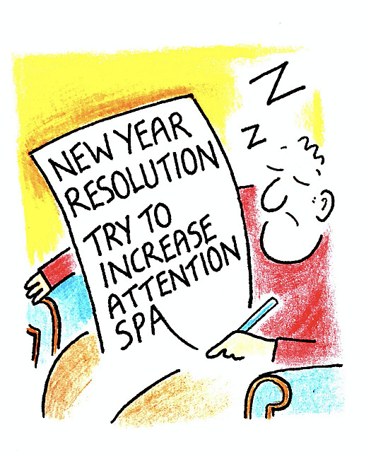 New Year Resolution Try to Increase Attention Spa...