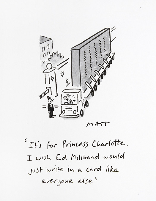 It's For Princess Charlotte, I Wish Ed Miliband Would just Write In a Card Like Everyone Else