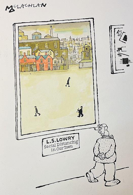 L.S. Lowry
Social Distancing in Our Town