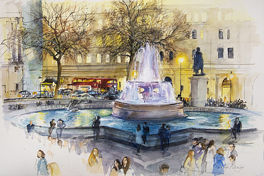 Fountain, Trafalgar Square