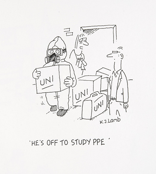 He's off to study PPE