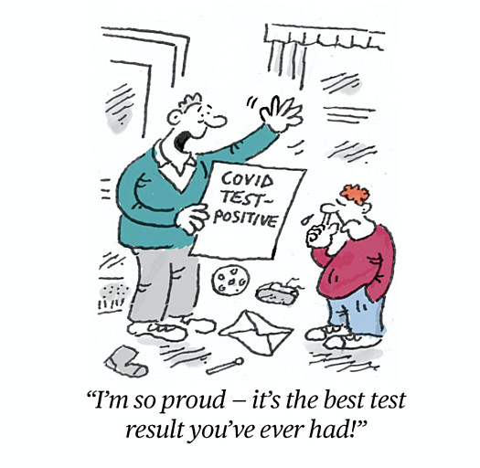I'm so proud - it's the best test result you've ever had!