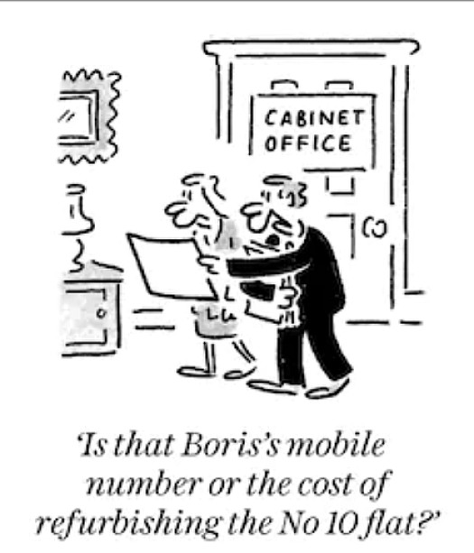 Is that Boris's mobile number of the cost of refurbishing the No 10 flat?