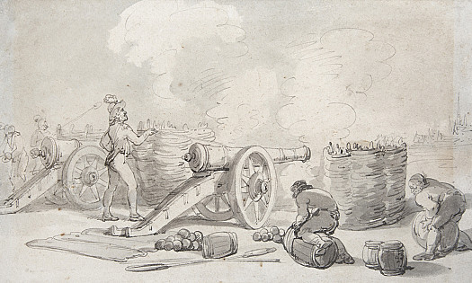 A French Artillery Division in Action