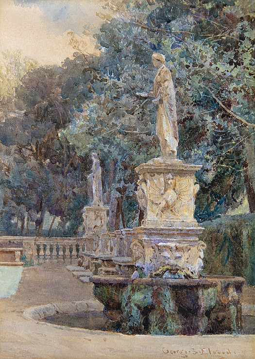 Fountains in the Borghese Gardens, Rome