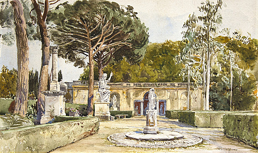 The Medici Gardens, Rome