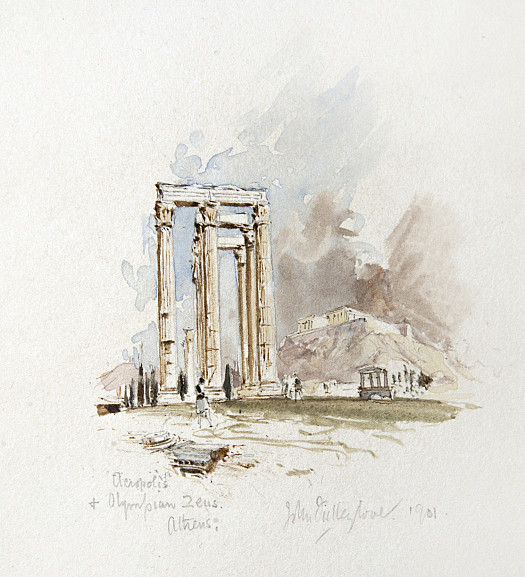 Acropolis and Olympian Zeus, Athens