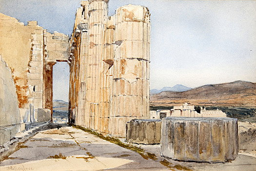 Vista of the Northern Peristyle of the Parthenon, Looking Westward