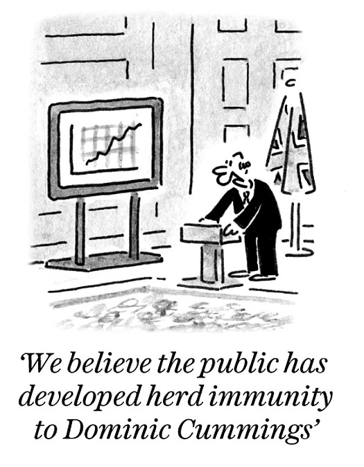 We believe the public has developed herd immunity to Dominic Cummings
