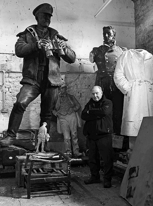 James Butler in his Studio