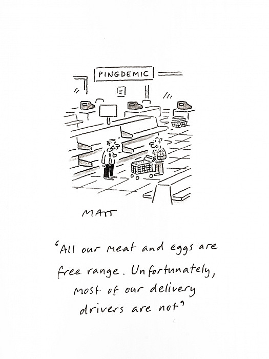 All our meat and eggs are free range. Unfortunately most of our delivery drivers are not