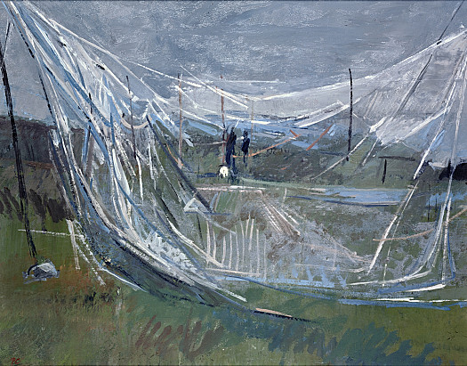 Mending Salmon Nets, NW Scotland