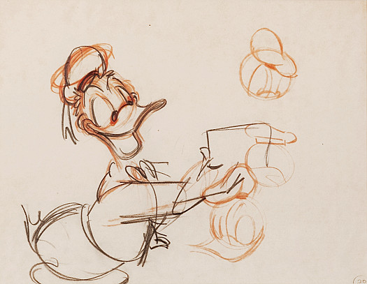 Rough Sketch of Donald Duck