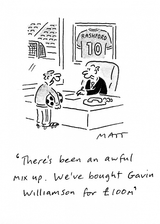 There's been an awful mix up. We've bought Gavin Williamson for &pound;100m