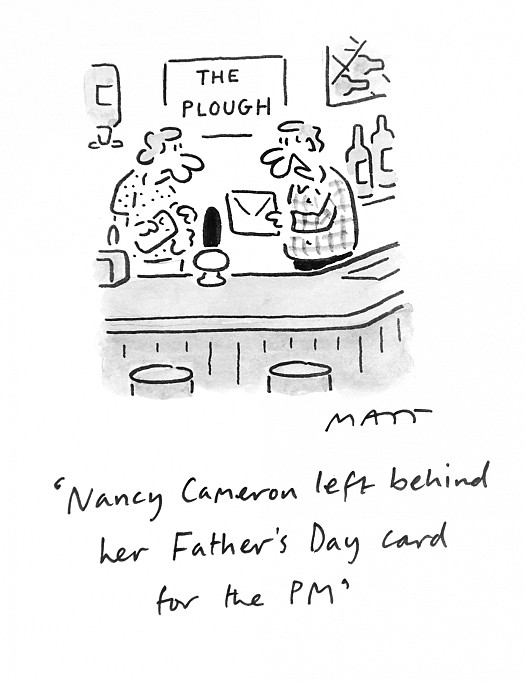 Nancy Cameron Left Behind Her Father's Day Card For the PM