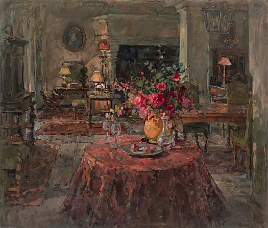 Grand Salon and Red Roses