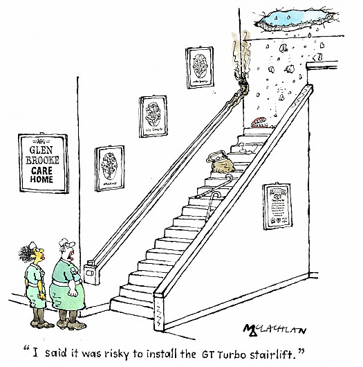 I said it was risky to install the GT Turbo stairlift