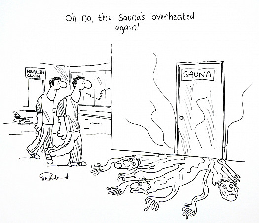 Oh No, the Sauna's Overheated Again!