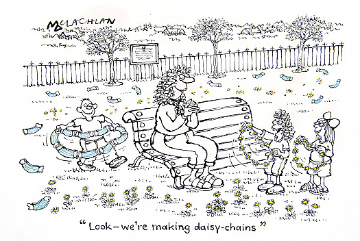 Look &ndash; we're making daisy-chains