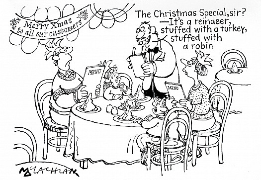 The Christmas Special, Sir? - It's a Reindeer Stuffed with a Turkey, Stuffed with a Robin