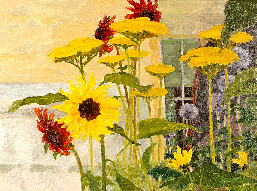 Sunflowers and Tansies