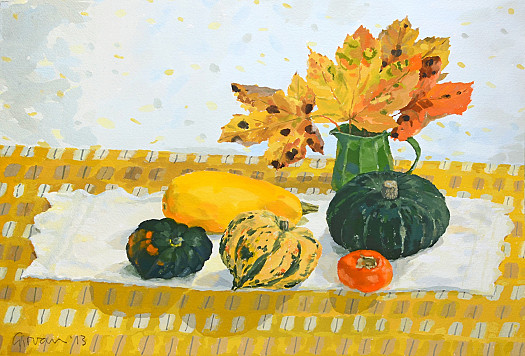 Gourds and Leaves