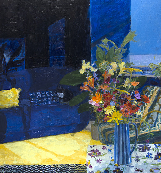 Blue Shaded Room