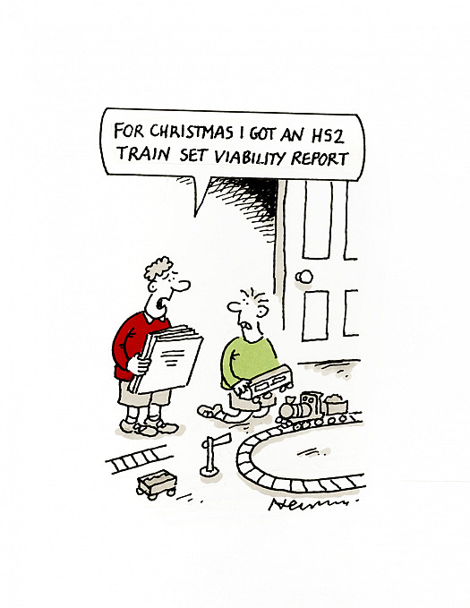 For Christmas I got an HS2 train set viability report