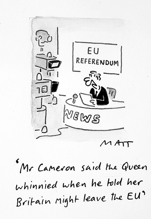 Mr Cameron Said the Queen Whinnied When He Told Her Britain Might Leave the Eu