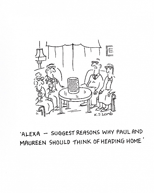 Alexa - suggest reasons why Paul and Maureen should think of heading home