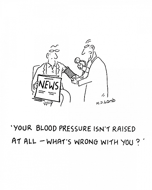Your blood pressure isn't raised at all - what's wrong with you