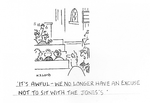 It's awful - we no longer have an excuse not to sit with the Jones's