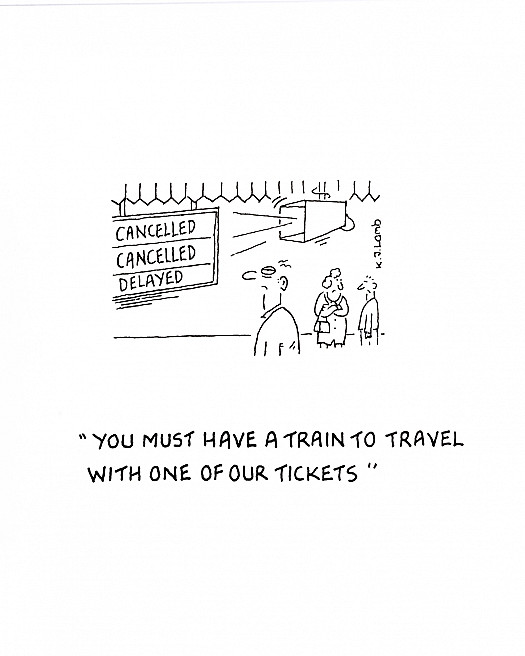 You must have a train to travel with one of our tickets