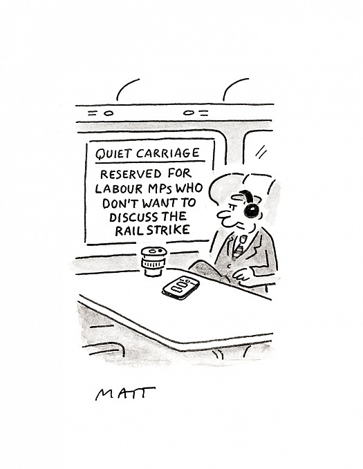 Quiet CarriageReserved for Labour MPs who don't want to discuss the rail strike