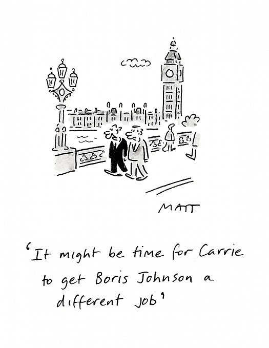 It might be time for Carrie to get Boris a different job