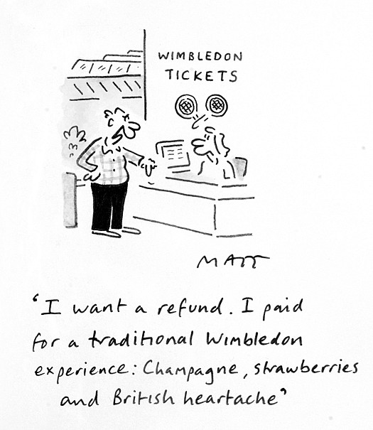 I Want a Refund. I Paid For a Traditional Wimbledon Experience: Champagne, Strawberries and British Heartache