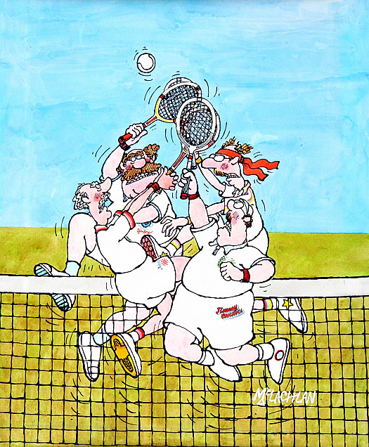 The Senior Tennis Match