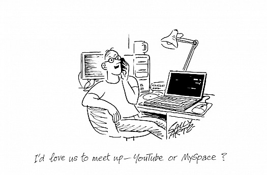 I'd love to meet up &ndash; YouTube or MySpace?